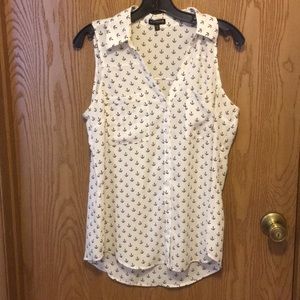 Express Anchor Button Up tank top